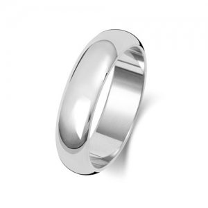 Palladium wedding ring 5mm